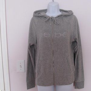 BEBE Sport  M  Full Zip Hooded Jacket Sweater  New